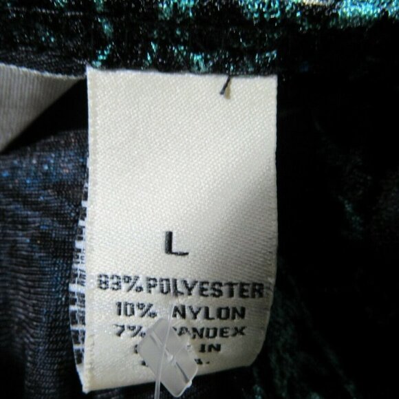 VTG Tunic Black Background Rich Bold Deep Floral - Picture 7 of 7